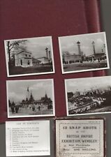 WEMBLEY 1924 EMPIRE EXHIBITION 12 REAL PHOTOGRAPHS IN BOX 