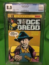 JUDGE DREDD #35 (1986) CGC 8.0 QUALITY COMICS WHITE PAGES LAST ISSUE picture