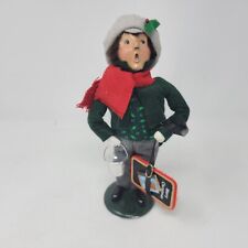 1994 Byers Choice Carolers School Boy w/ Slate & Pail Signed & Numbered 4/100 picture