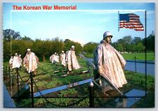 Postcard Washington DC Korean War Memorial Statues 7N picture