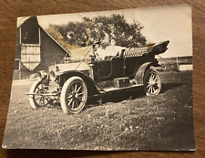 Antique 1900s-1910s Automobile Car Man Woman License Plate Original Photo P11e20 picture