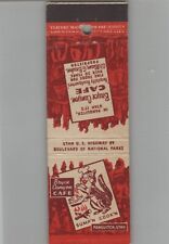 Matchbook Cover Bryce Canyon Cafe Panguitch, UT picture