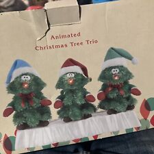 Singing Trio of  Christmas Trees  Animated  WORKING picture