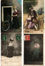 BICYCLES, CYCLING, 60 Postcards Pre-1960 (L6178) picture