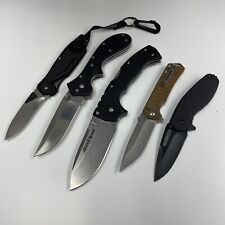 Lot of 5 Folding knives,  no boxes, Cold Steel, Timberline, Schrade picture