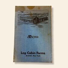 Vintage Log Cabin Farms -Armonk, New York Menu 1940s picture