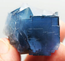 45g Rare Transparent Blue Cube Fluorite Crystal Specimen/China picture