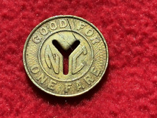 RARE Vintage 1950's NYC Subway Token New York City Transit Authority Y Cut Out picture