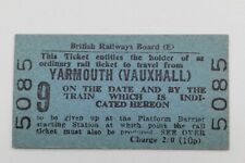 BRB (E) Railway Ticket 5085 Trian 9 Yarmouth (Vauxhall) picture