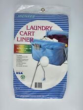Vintage 1990 Ironees Laundry Cart Liner, White, Family Capacity #425 NEW SEALED picture
