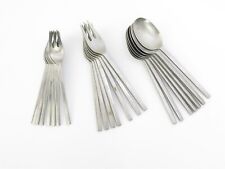 Vintage Dansk Ingot Flatware 21 Pieces Forks & Spoons, Made in Japan Mid Century picture