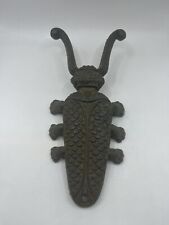 Vintage Cast Iron Metal Shoe Jack Horn Boot  Remover Bug Beetle Shaped picture