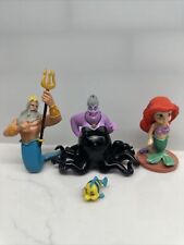 The Little Mermaid PVC Figure Cake Toppers Ariel Ursula King Triton Flounder picture