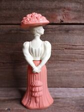 Vintage Avon Gay Nineties Fashion Figurine  Lady Perfume Full 3 OZ picture