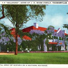 c1940s Thomasville, GA Millpond Home of J.H Wade Family House Wistaria Vine A218 picture