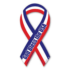 God Bless the USA Red, White, & Blue Ribbon Magnet picture