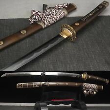 Top Japanese ancient method Clay Tempered T10 Steel Samurai Tachi Sharp(Video) picture