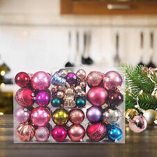 Christmas Ball Set 75Pcs Colorful Electroplating Balls For Christmas Ornaments picture
