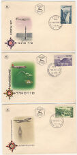 Airlines- Three 1954 Israel Commemorative Covers: Air France, Swissair, BOAC picture
