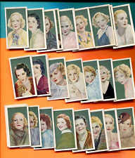 1934 GODFREY PHILLIPS CIGARETTES FILM FAVORITES 50 TOBACCO CARD SET picture