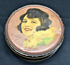 Antique 1920s Beautebox Round Tin Box - Canco - Bebe Daniels (375) picture