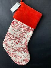 Threshold Red White Merry & Bright Christmas Stocking NWT-slight imperfection picture