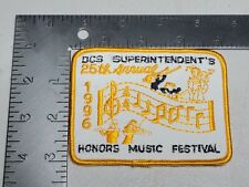 Q Vintage 1996 25th ANNUAL DCS SUPERINTENDENT'S HONORS MUSIC FESTIVAL Patch  picture