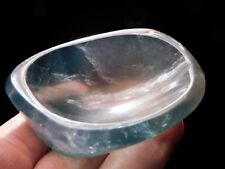 Carved and Polished Solid FLUORITE Crystal Ring Dish 106gr picture
