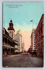 Jacksonville FL-Florida, Forsyth Street Looking East, Antique Vintage Postcard picture