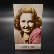 1938 C & T Bridgewater Film Stars 6th Series #3 Barbara Read Rare Photo Card picture