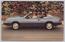 Postcard 1984 Ford Mustang Experience open road car picture