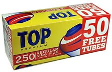 Top Regular Full Flavor Red RYO Cigarette Tubes King Size 250ct Box (40-Boxes... picture