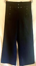 *Vintage* WWII 1950s USN Navy Sailor Wool Flared High Rise Pants “DA30253” EUC picture