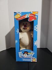 ANIMATED CHRISTMAS FIGURE FROSTY SNOWMAN MOUTH MOVES & SINGS GEMMY W/ BOX READ picture