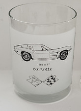 Chevrolet Corvette Car  Frosted Glass Signed E H Lawton Sept 1 1977 picture