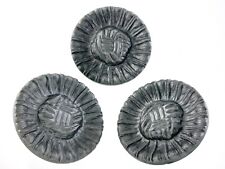 Vintage Molded Sunflowers Plastic Garment Button Size 1.5in Set Of Three 950A picture