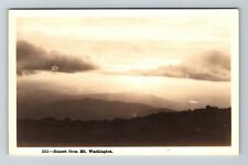 RPPC-Mt Washington NH-New Hampshire, Sunset RPPC Vintage Souvenir Postcard picture