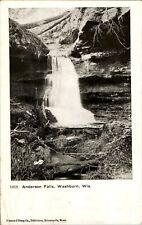 Anderson Falls, Washburn, Wisconsin WI Postcard picture