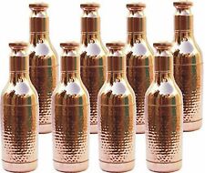 8XHammered Design Handmade Copper Champagne Bottle Health Benefit 1 Liter picture
