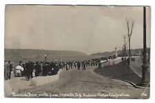 RPPC Hudson-Fulton Celebration 1909 Riverside Drive Parade of Ships NY Postcard picture