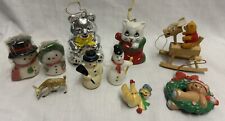 Mixed Lot of 10 Vintage Christmas Decorations Ornaments- Hong Kong, Hallmark picture