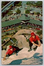 Disneyland Anaheim CA Matterhorn Swiss Mountain Climbers Postcard 1966 Disney picture