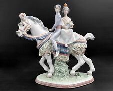 Lladro Valencian Couple On Horse #1472 Retired Limited Edition w/ Damaged Box picture