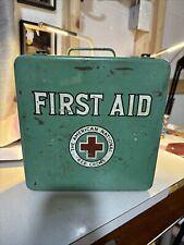 Vintage 1950's AMERICAN NATIONAL RED CROSS FIRST AID KIT Heavy Duty STOCKED picture
