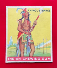1933 Indian Gum #35 Ah-No-Je-Nahge  Series of 192 “More Cards”  Nice   HTF  R73 picture
