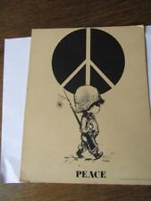 1970's Little Solder Boy Moppets Peace with Daisy Oversize Postcard 9x7