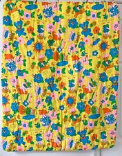 Vintage Baby Quilt Neon Flower Power Liberty House Hawaii picture
