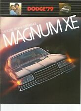 Original 1979 Dodge Magnum XE Dealer Sales Brochure, catalog picture