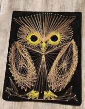 Vtg Mid Century Owl String Nail Art 8