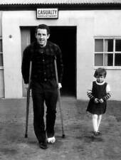 Dave Mackay of Tottenham Hotspur player leaves hospital 1964 Old Photo picture